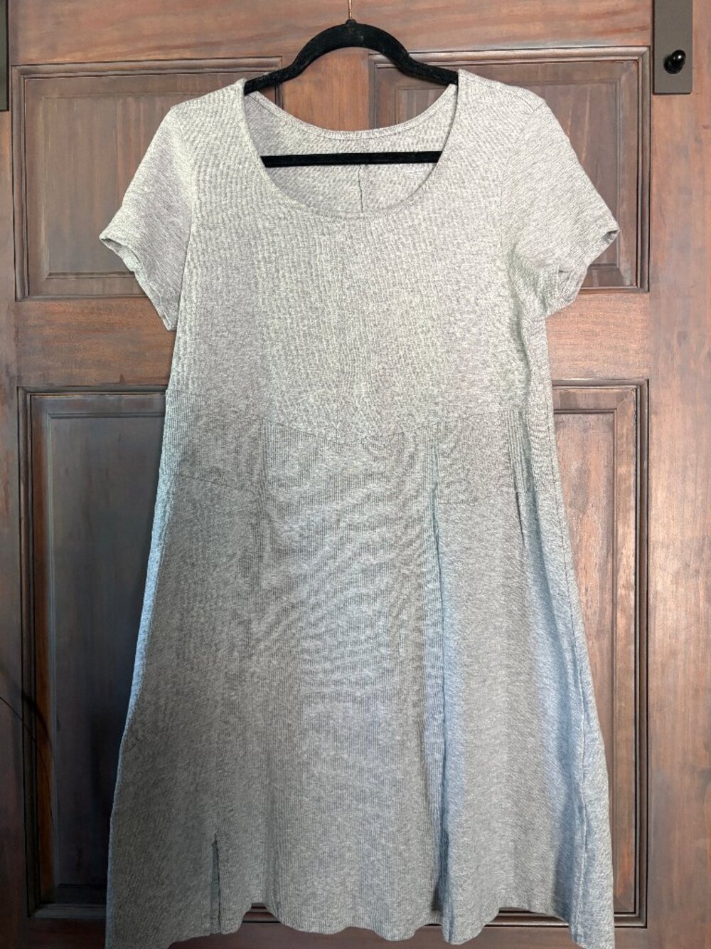 Soft Surroundings 100% cotton dress Womens Size LARGE in light gray